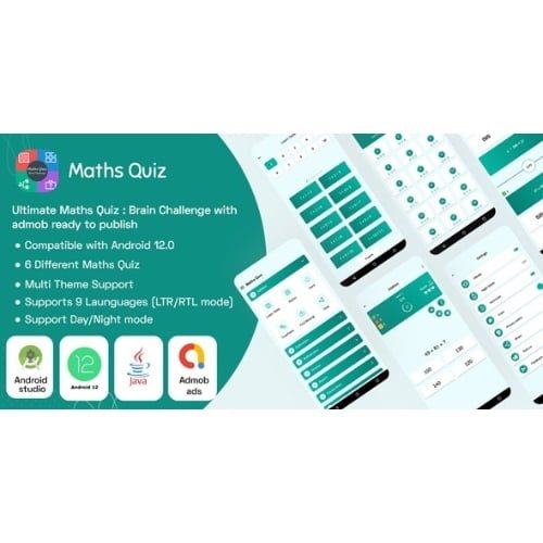 Ultimate Maths Quiz : Brain Challenge with admob ready to publish